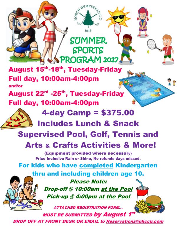 Family Recreation at NHCC North Hempstead Country Club